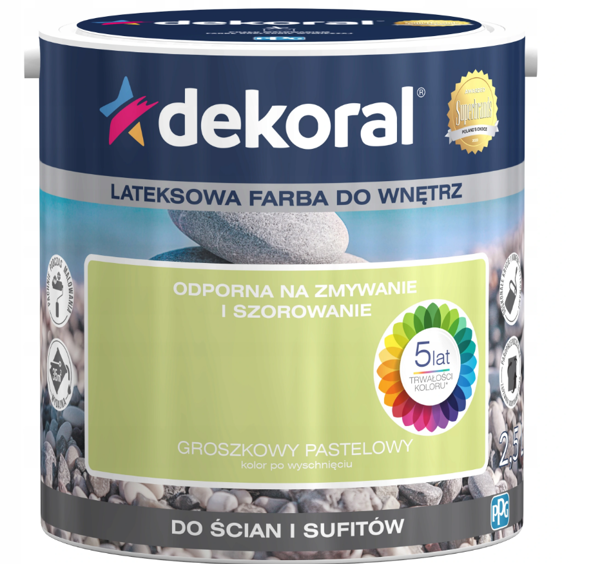 Obrazek Dekoral Akrylit W Groszkowy Pastelowy 2,5l