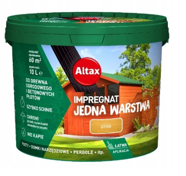 Obrazek Altax Impregnat Jedna Warstwa Pinia 10l