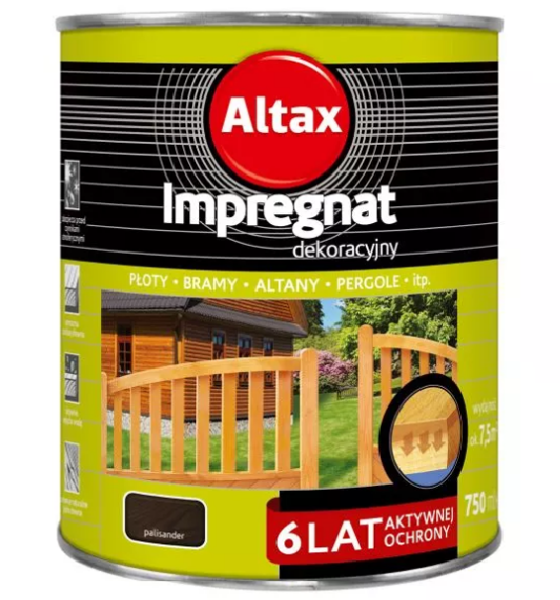 Obrazek Altax Impregnat Dekoracyjny  Palisander 0,75l