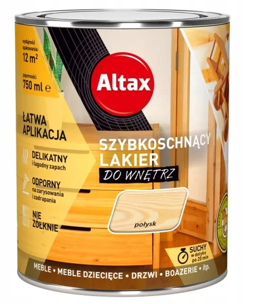 Obrazek Altax Szybkoschnący Lakier 0,75l połysk