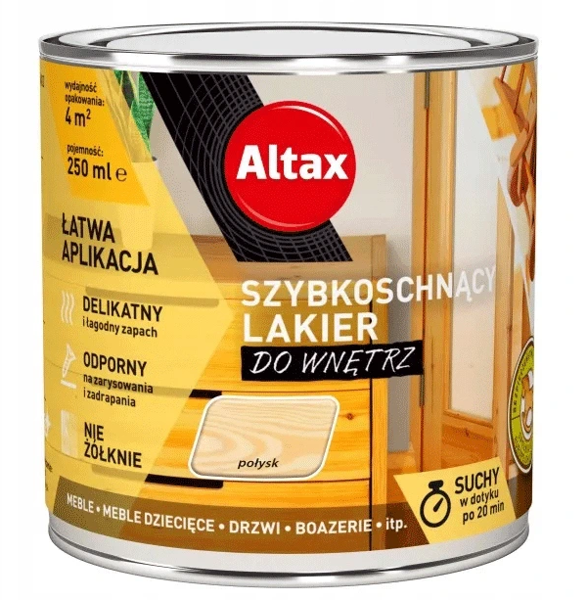 Obrazek Altax Szybkoschnący Lakier 0,25 połysk