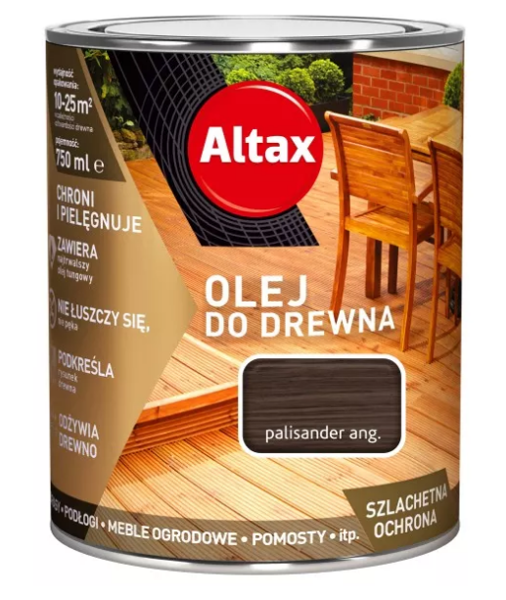 Obrazek Altax Olej Do Drewna Palisander Ang. 0,75l