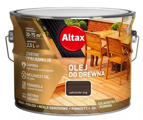 Obrazek Altax Olej Do Drewna Palisander Ang. 2,5l