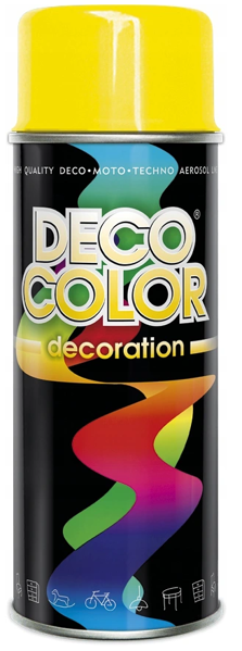Obrazek Deco Color Decoration lakier w sprayu Jasny Żółty Ral 1018