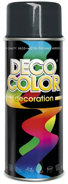 Obrazek Deco Color Decoration lakier w sprayu Antracyt Ral 7016