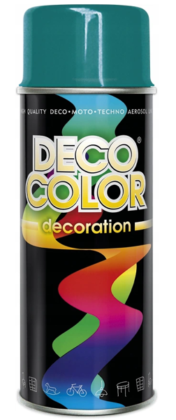 Obrazek Deco Color Decoration lakier w sprayu Turkusowy Ral 5021