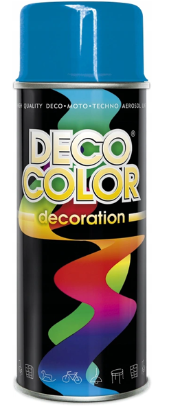 Obrazek Deco Color Decoration lakier w sprayu Niebieski Ral 5015
