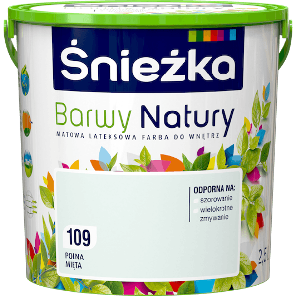 Obrazek ŚNIEŻKA Barwy Natury Polna Mięta 109 2,5 L