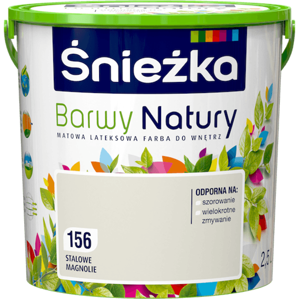 Obrazek ŚNIEŻKA Barwy Natury Stalowe Magnolie 156 2,5 L