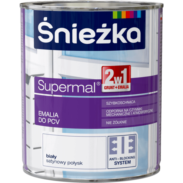 Obrazek ŚNIEŻKA Supermal® Emalia Do PCV 0,75 L