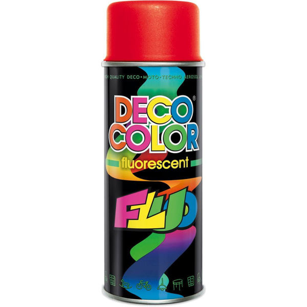 Obrazek Deco Color  FLUORESCENT Czerwony 400 ml