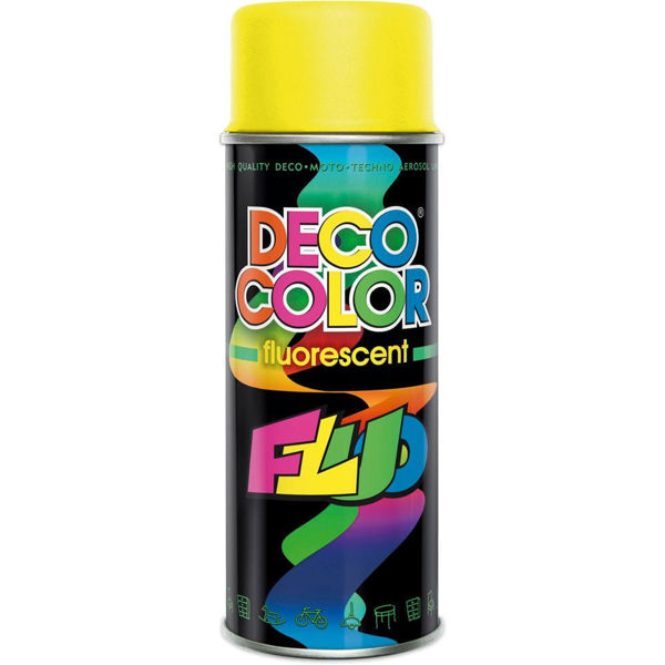 Obrazek Deco Color  FLUORESCENT Żółty 400 ml