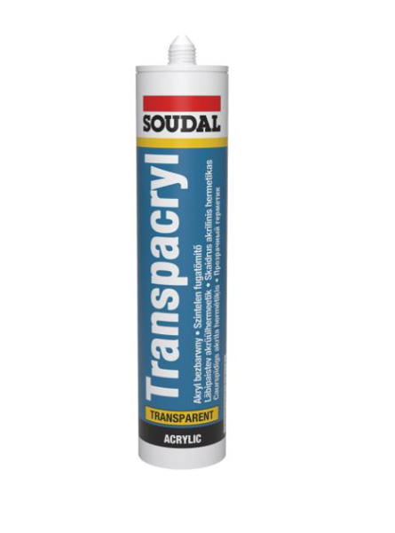 Obrazek Soudal akryl Transpacryl 300ML BEZBARWNY