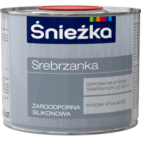 Obrazek ŚNIEŻKA Srebrzanka Żaroodporna 500°C silikonowa 0,5 L