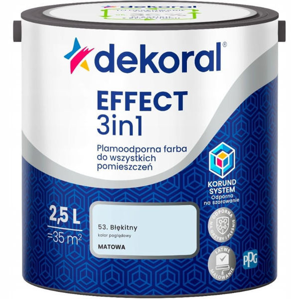 Obrazek DL Effect 3in1 plamoodp. 53 BŁĘKITNY 2,5L