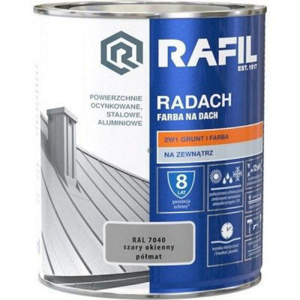 Obrazek RADACH szary okienny RAL7040 10L PŁM  II 21r